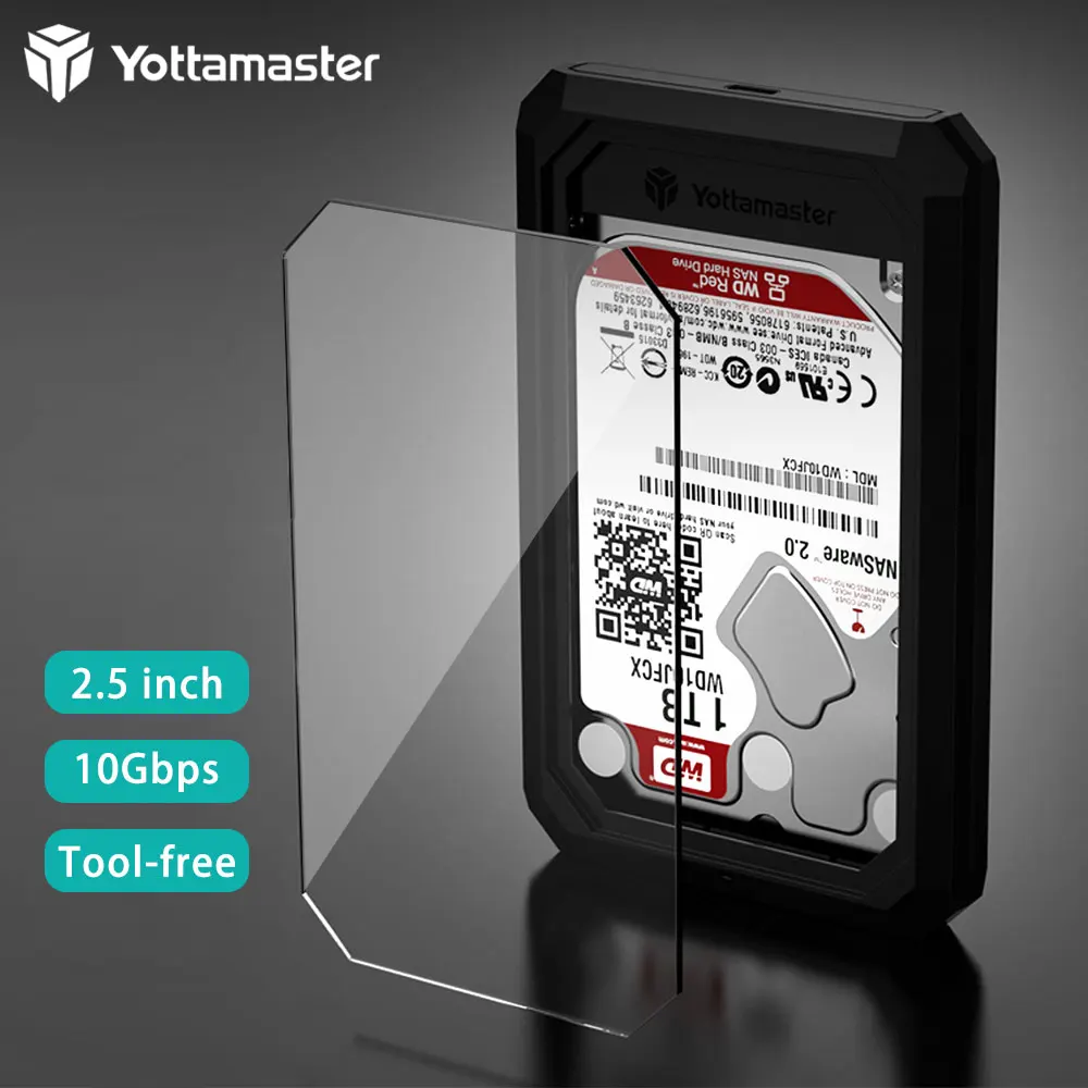 Yottamaster 2.5 collu SSD diskus, Ja SATA NVMe Cieto Disku Kamerā USB3.1 GEN1 TypeC 5Gbps Ārējo Cieto Disku Lasītājs HDD Kameras