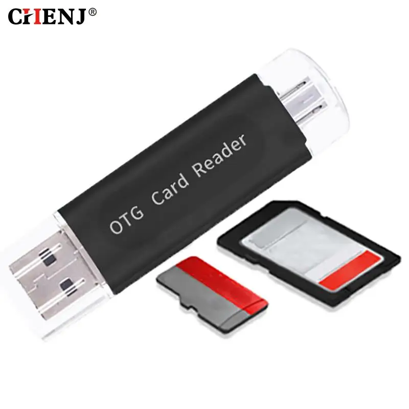 Daudzfunkcionāls OTG USB 2.0 Atmiņas Karšu Lasītājs Adapteri Mobilo TF t-flash PC Klēpjdatoru