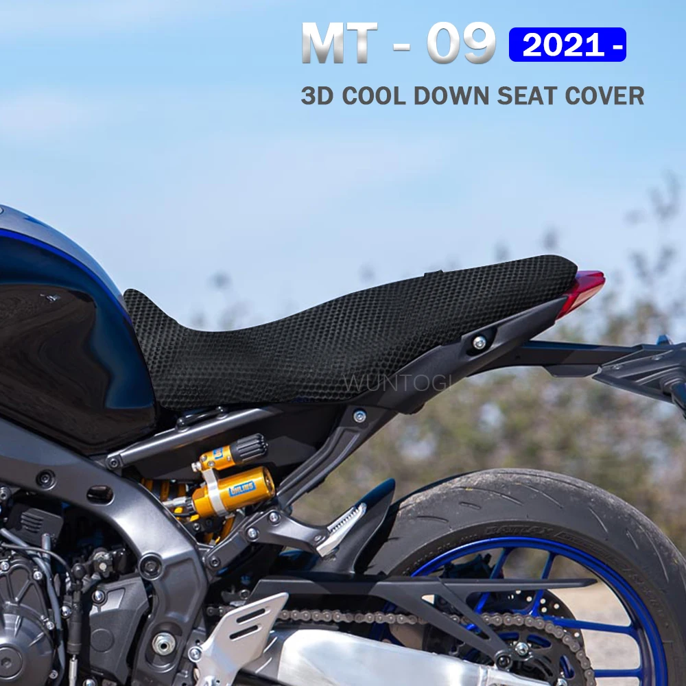 Jauns Motociklu 3D Elpojošs Sēdeklis, kas Aizsargā Spilvenu Sēdekļa Vāku Neilona Auduma Sēdeklis Sēdekļa Vāks Yamaha MT-09 MT09 MT 09 2021