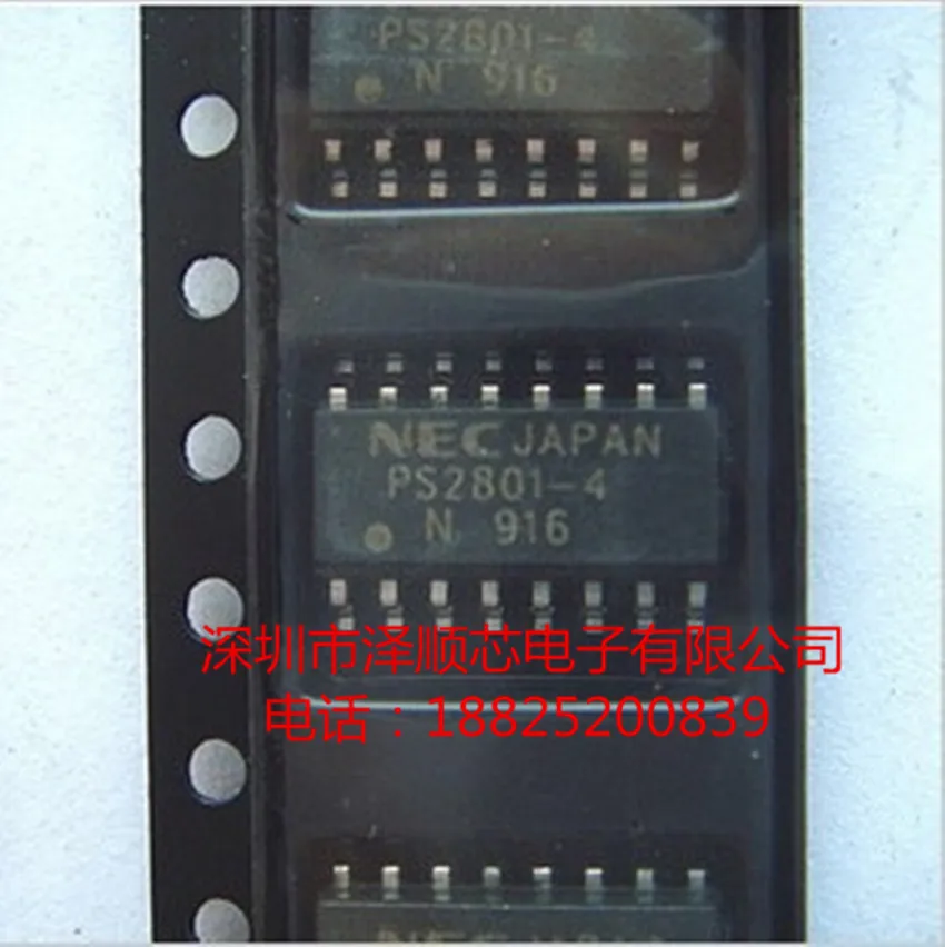 30pcs oriģinālu jaunu PS2801-4 PS2801 SOP16 četri ceļu optocoupler