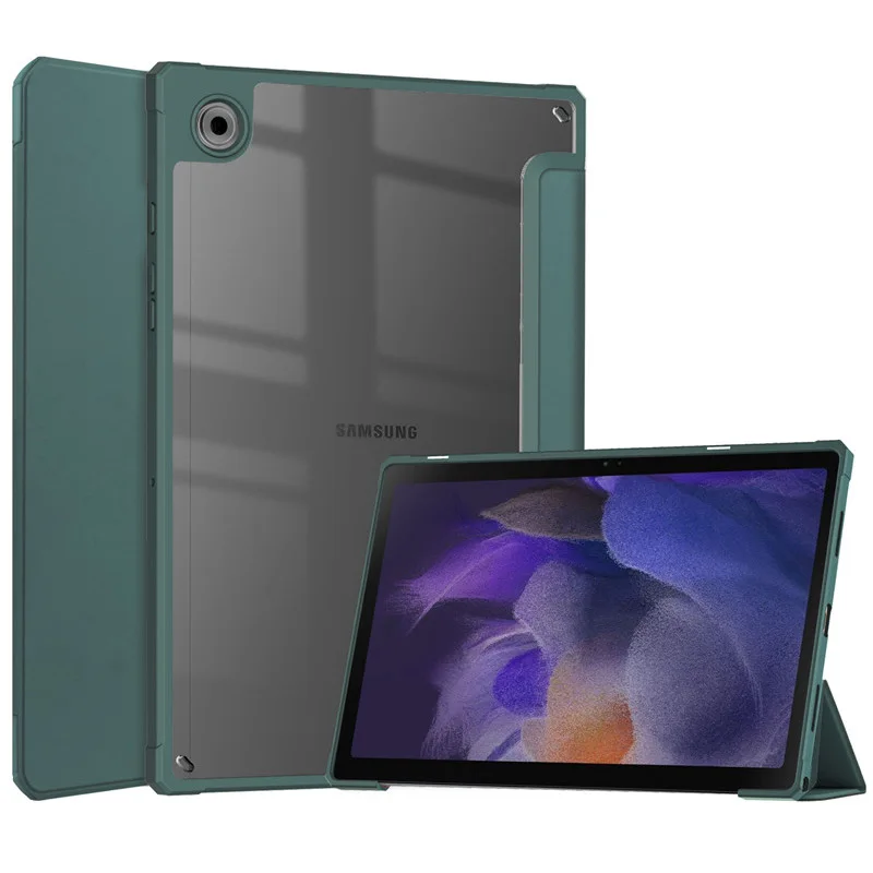 Samsung Galaxy Tab A8 SM-X200 X205 Pārredzama Atpakaļ Triecienizturīgs Stāvēt A8 10.5 collu 2021 X200 X205 x200 x205 Tablete Gadījumā