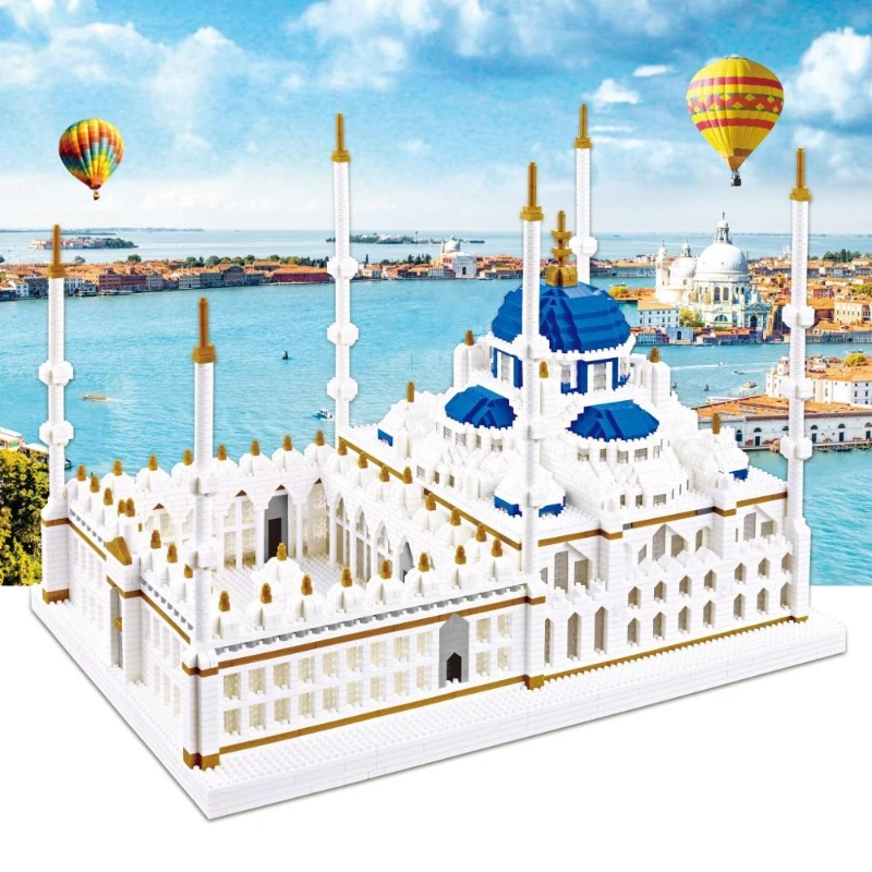 YZ 077 Pasaules Arhitektūras Turcija Mošeja Templis Pils, Pils 3D Modeli Mini Dimanta Celtniecības Bloki, Ķieģeļi, Rotaļlietas Bērniem, Dāvanu
