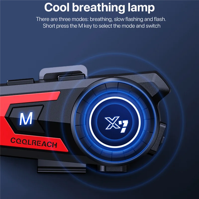 Ķivere Bluetooth Austiņas Motociklu BT5.0 Multi-Funkcionālo Stereo Austiņas Anti-Traucēšanas Ūdensizturīgs Zila