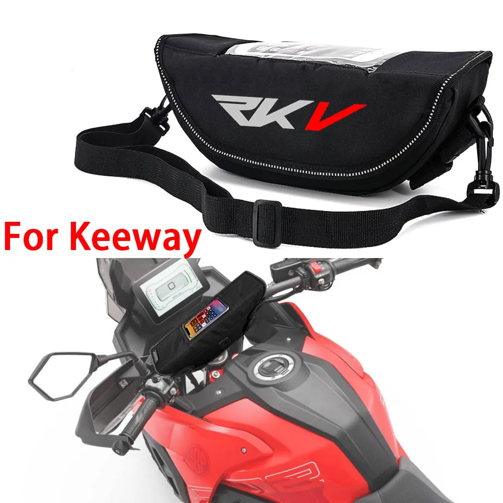 Par Keeway RKF125 C1002V Vblade 250 Cimited E4 Motociklu piederumu Ūdensizturīgs Un nepievelk putekļus Stūres Uzglabāšanas Maiss