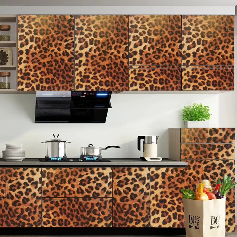Leopard Rakstu Ūdensizturīgs Tapešu Dekoratīvās Uzlīmes pašlīmējošās Noņemams, Sienas Uzlīmes, Home Decor Guļamistabas Atjaunot