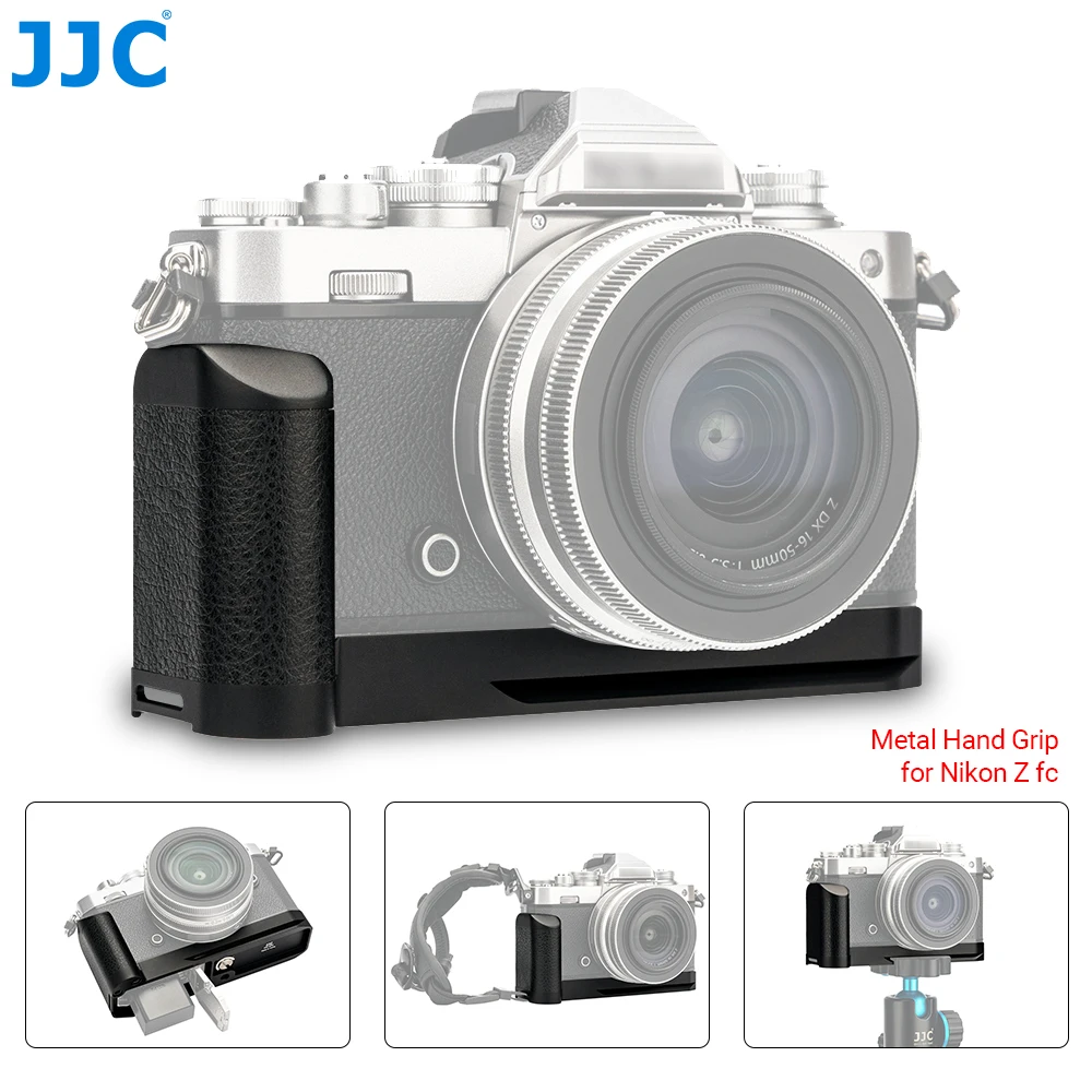 JJC L-Formas Metāla Roktura, par Nikon Z fc ( zfc ) Kamera ar 1/4 Vītni Caurumu Saderīgs Ar Arca-Swiss Quick Release Plate