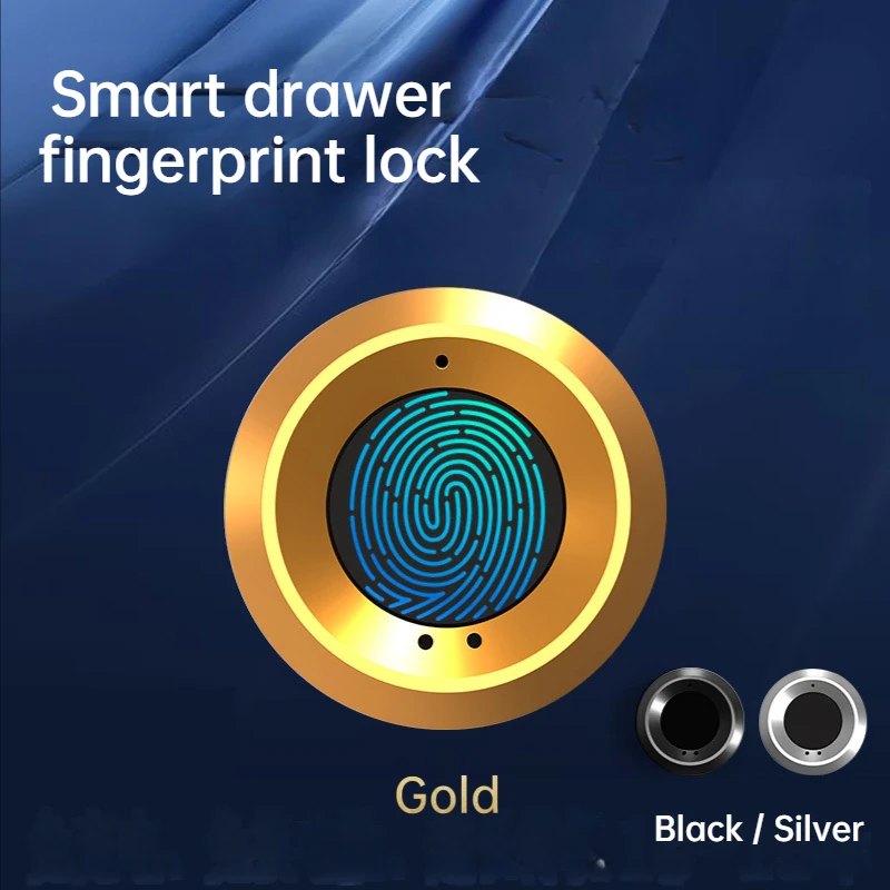 Zelta Smart Atvilktņu Elektroniskā Slēdzene Uzglabāšanas Kamera Pirkstu Nospiedumu Bloķēšanas Failu Kabinets Aizslēgt Kabineta Durvis Pirkstu Nospiedumu Slēdzene Mēbeles