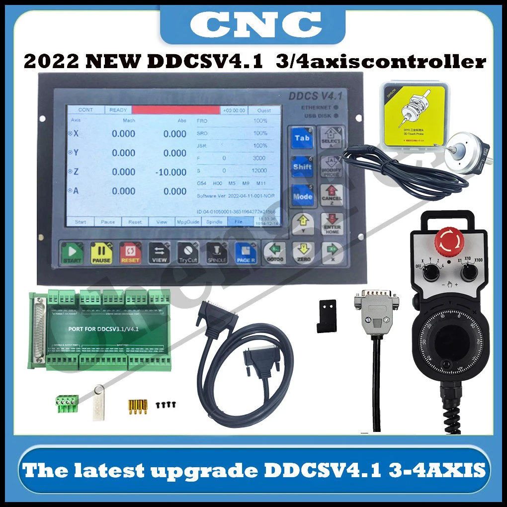 2022 JAUNU DDCSV3.1 upgrade DDCS V4.1 3/4 ass neatkarīgi offline darbgaldu gravēšana un frēzēšana CNC kustību kontrolieris