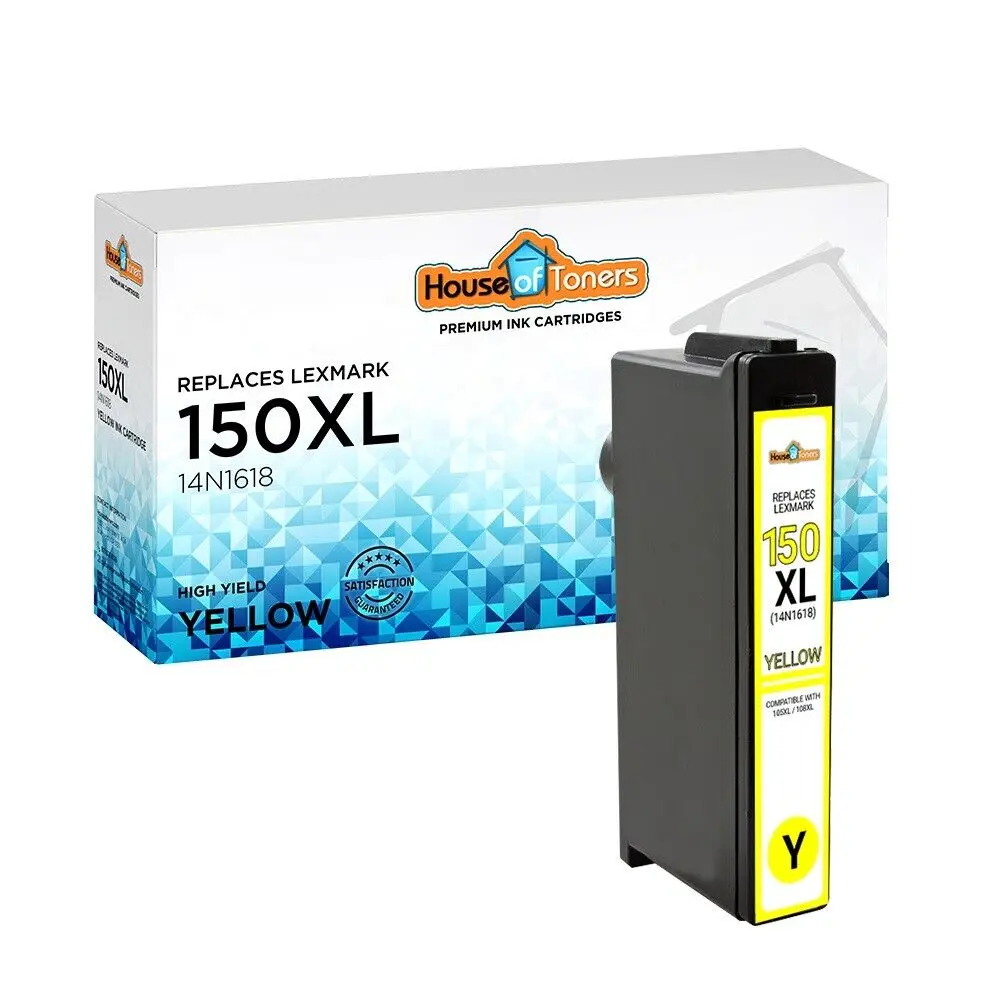 #150XL 150 XL Yellow Tintes Kārtridži Lexmark S Sērija S315 S415