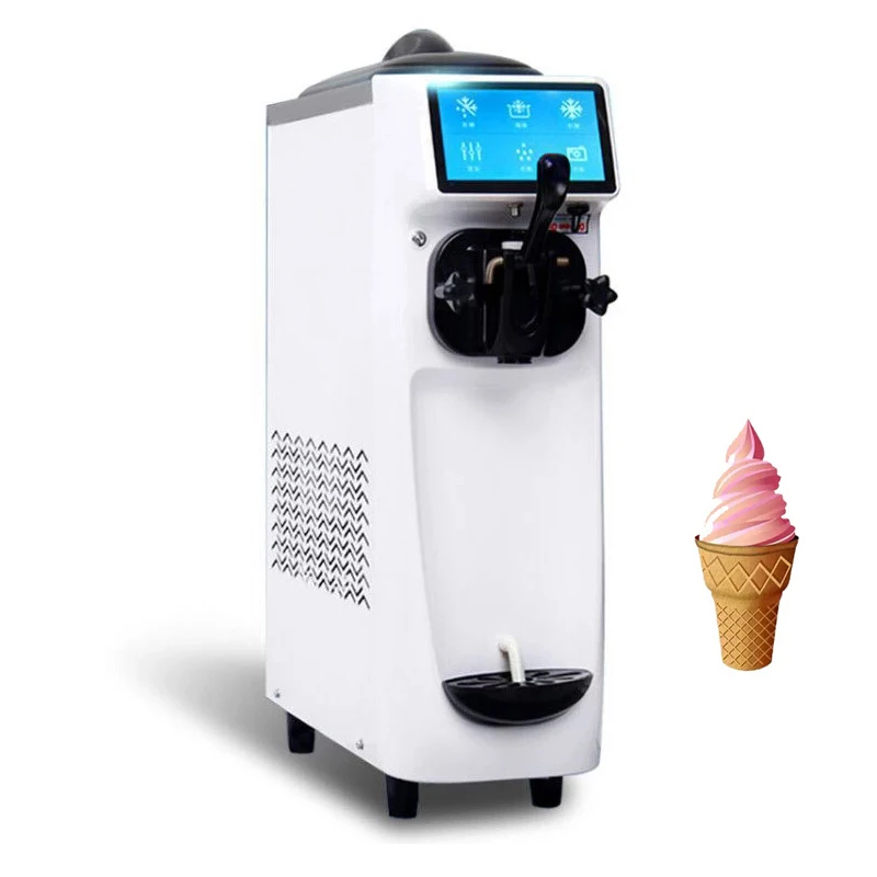 Mazu Mīksto Saldējumu Veidotājiem Tirdzniecības Mājas Saldējuma Mašīna Ar 1 Garšu Maker Gelato