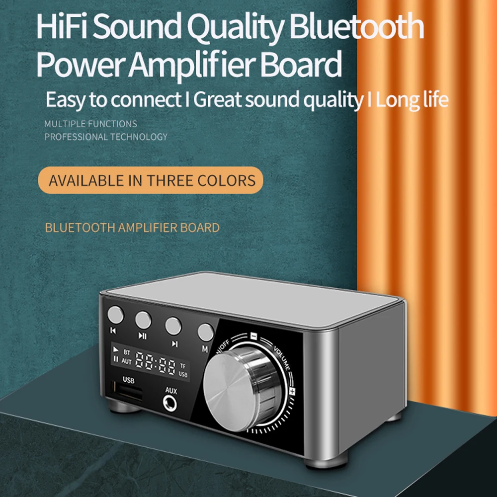 HiFi Bluetooth saderīgu 5.0 Enerģijas Klase D Mini Audio Pastiprinātāju DC9V - 24V 2.0 Stereo Digitālā 80W*2 Gab Mājas Audio Auto