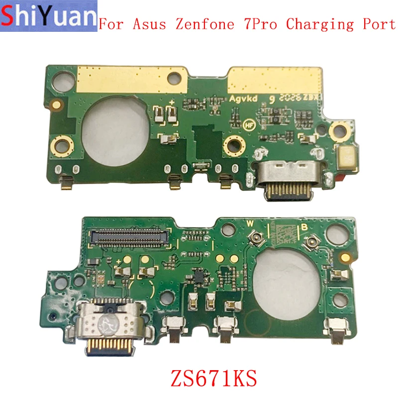 Oriģinālais USB Ports Uzlādes Moduli Savienotājs Valdes Flex Kabelis Par Asus Zenfone 7 ZS670KS 7 Pro ZS671KS Rezerves Daļas