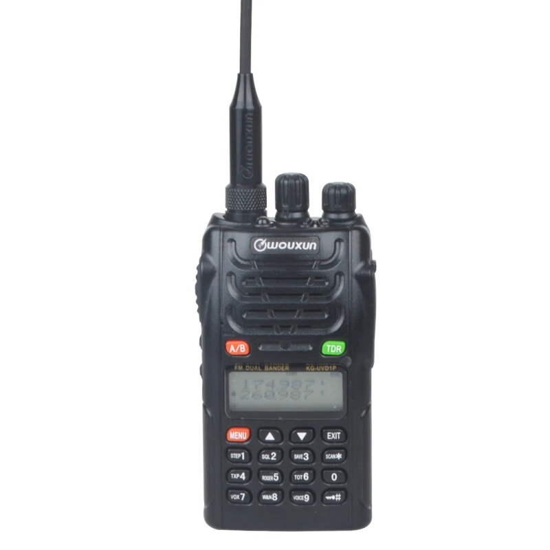 Radioraidītāji un uztvērēji Walkie Wouxun KG-UVD1P Dual Band Radio 136.000-174.995 MHz & 216.000-260.995 MHz FM Portable IP55 Ūdensizturīgs divvirzienu Radio