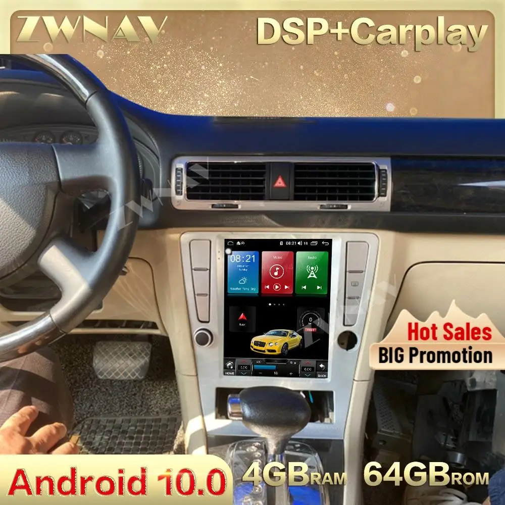 Tesla Stilu lielā ekrāna 6G+128GB Android 10 Auto multimedia player Volkswagen Passat B7 no 2009. līdz 2011. gadam navi radio stereo galvas vienības