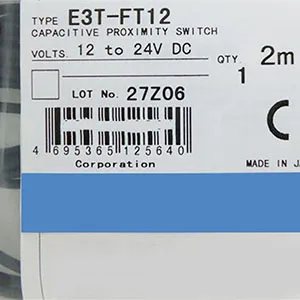 E3T-FT12 Fotoelektrisks Slēdža Sensoru 2M