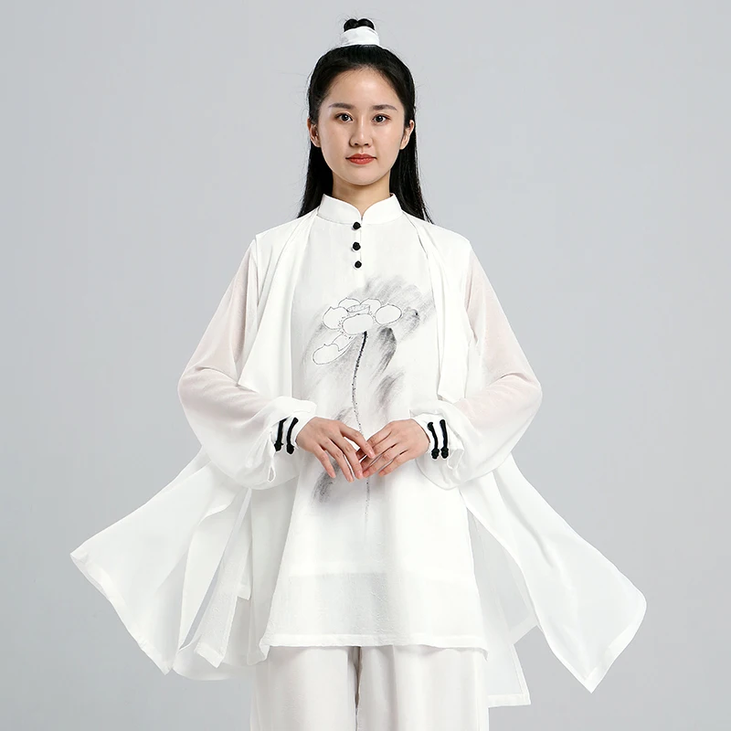 Tai Chi, Apģērbi Sievietēm, Ušu Drēbes Kung Fu Konkurences Drēbes, Cīņas Mākslas Vienotu Rieva Brīvu Roku, Krāsotas Trīs Gabalus 2022