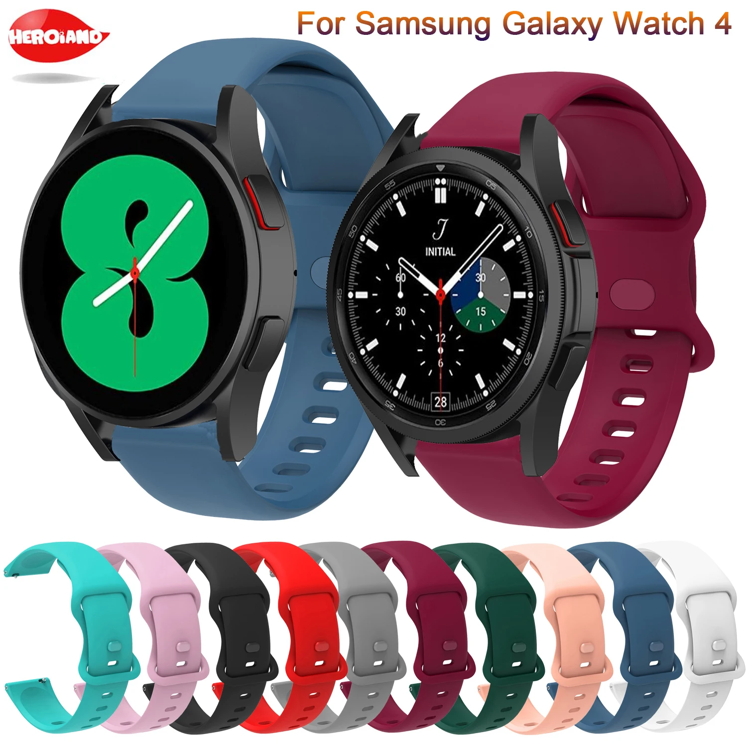 Rokas Joslā Samsung Galaxy Noskatīties 4 44mm 40mm Sporta Silikona Siksniņa Galaxy watch4 classic 46mm 42mm nomaiņa Piederumi