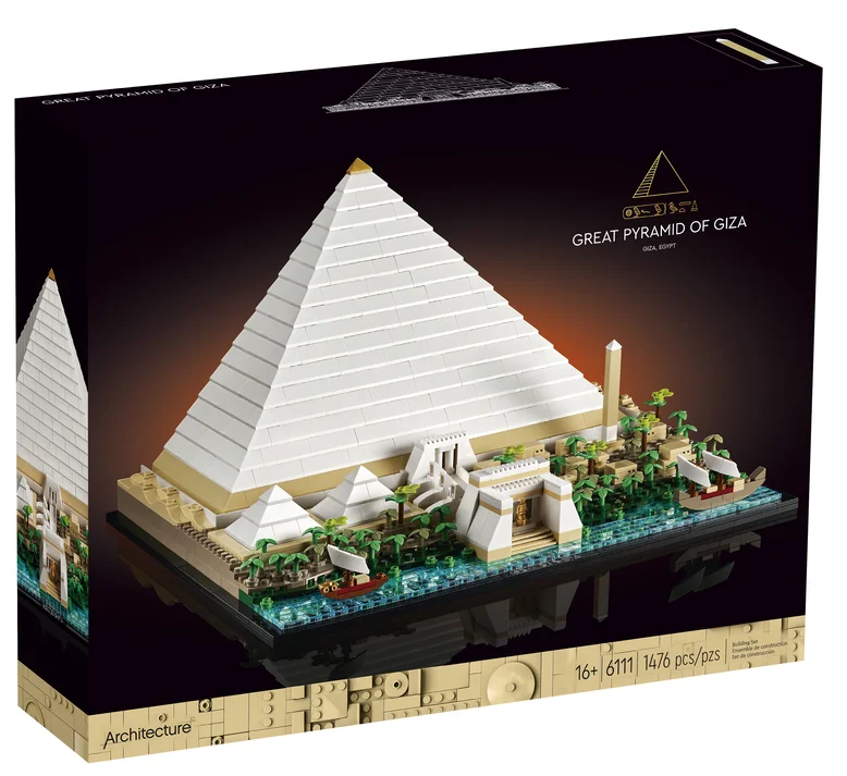 2022 jaunu ēku 21058 Gizas Piramīdu bloki pasaulē slavenā modeļa pilsētas streetscape bloki bērnu rotaļlietas 34 pasūtījumu