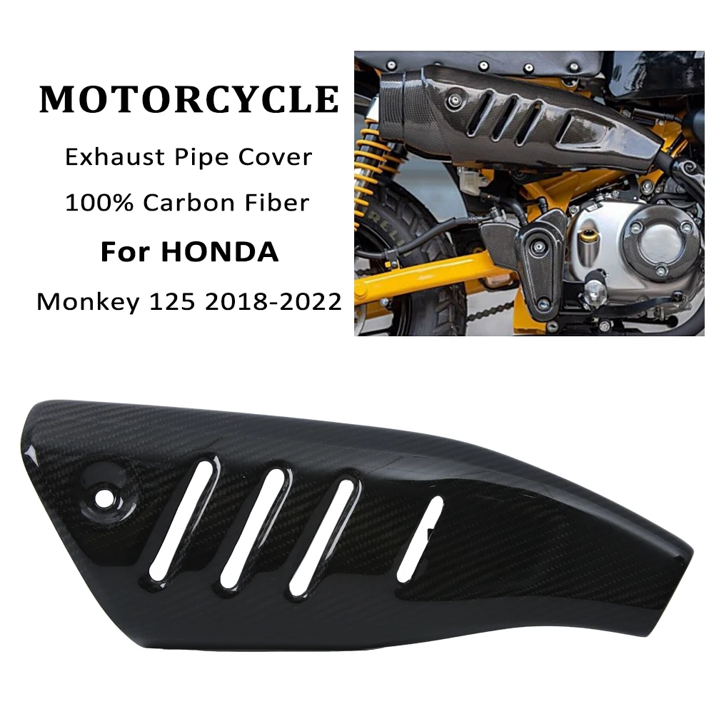 Oglekļa Šķiedras Motociklu Piederumi Izplūdes Caurules Siltuma Vairogu Segumu Honda Mērkaķis 125 Z125 Monkey125 2018-2023