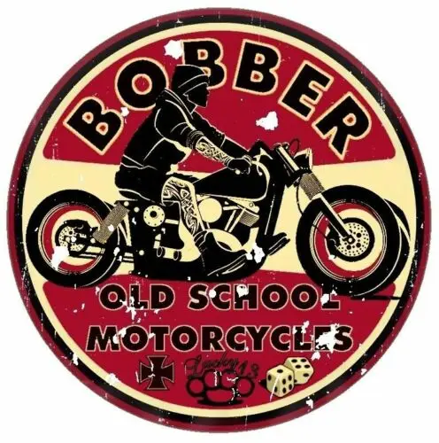 Retro Aufkleber Bobber Vecās Skolas Motociklu Uzlīmes Sacensības Retro, Vintage