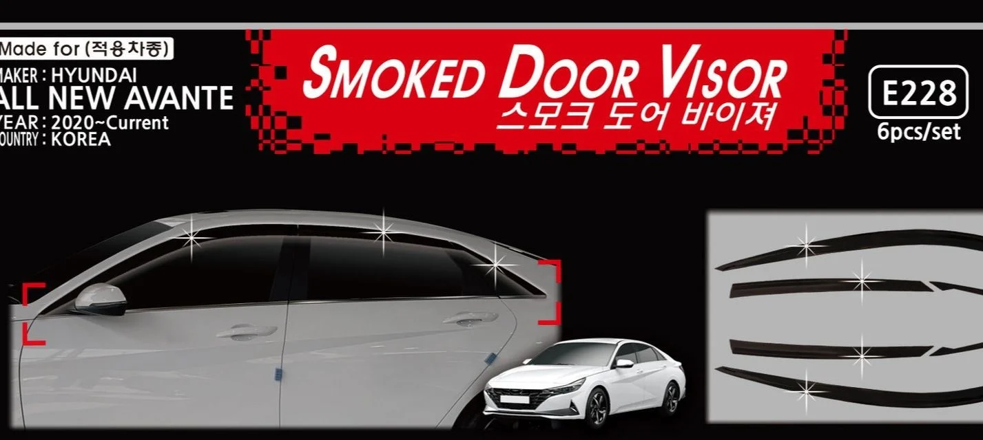 Chrome Durvju Lietus Sejsegu Sānu Logu Deflektoru Ēnā Saules Vēja Vairoga Sudraba Ceļojumi Karnīzes par Hyundai Visu Jauno Avante 