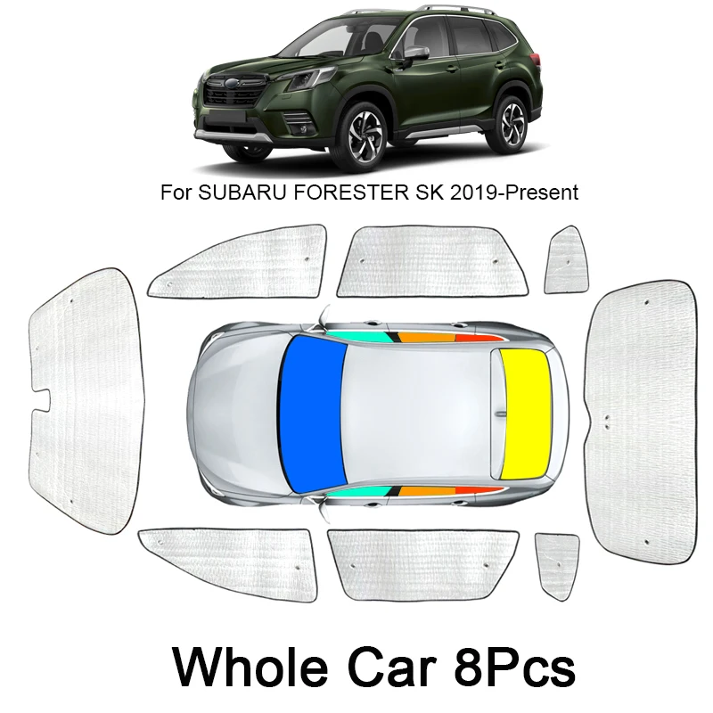 Auto Saulessargi UV Aizsardzība Vāks Subaru Forester SJ SK 2013-2025 Logu Aizkaru Saules Ēnā Sejsegu Vējstikla Auto Piederumi