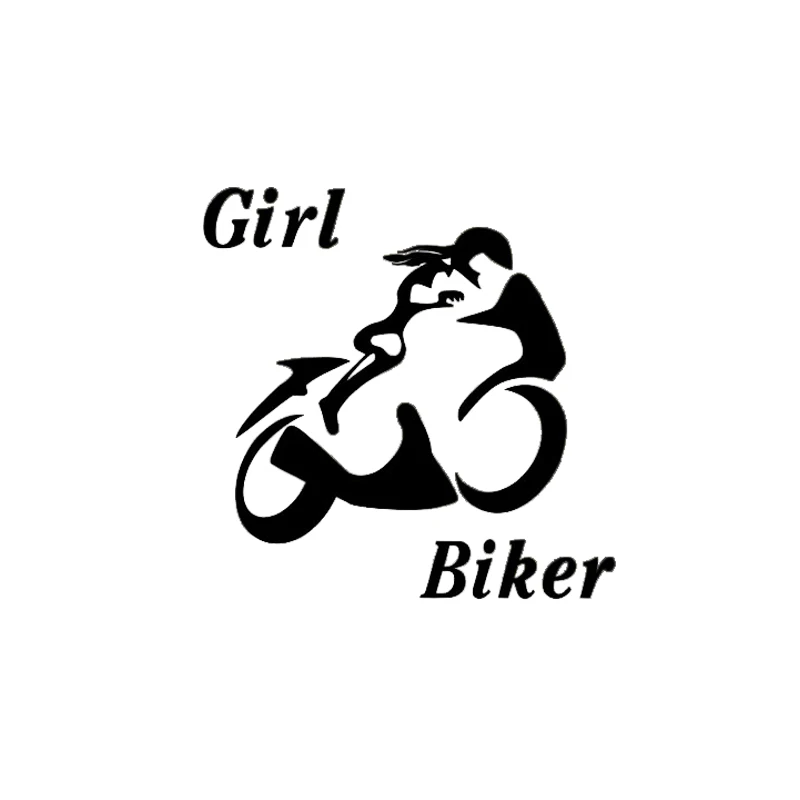 15cm Auto Uzlīme Personības Sexy Spēcīgs Meitene Biker Tautas Automobiļi, Motocikli, ūdens un Saules Vinila Decals