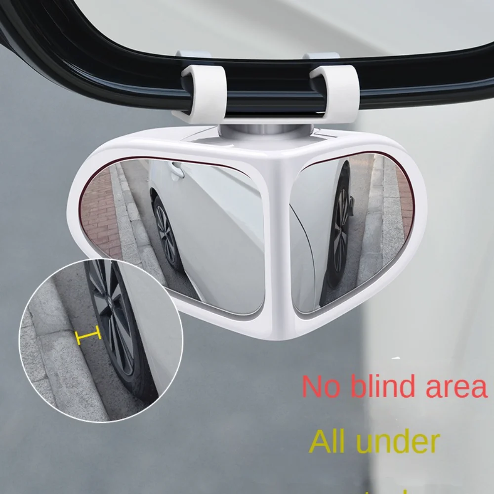 2pc Auto atpakaļskata spogulī, priekšējie un aizmugurējie riteņi regulējami platleņķa aklā zona atstarojošs atpakaļgaitas autonoma HD atpakaļskata spogulis