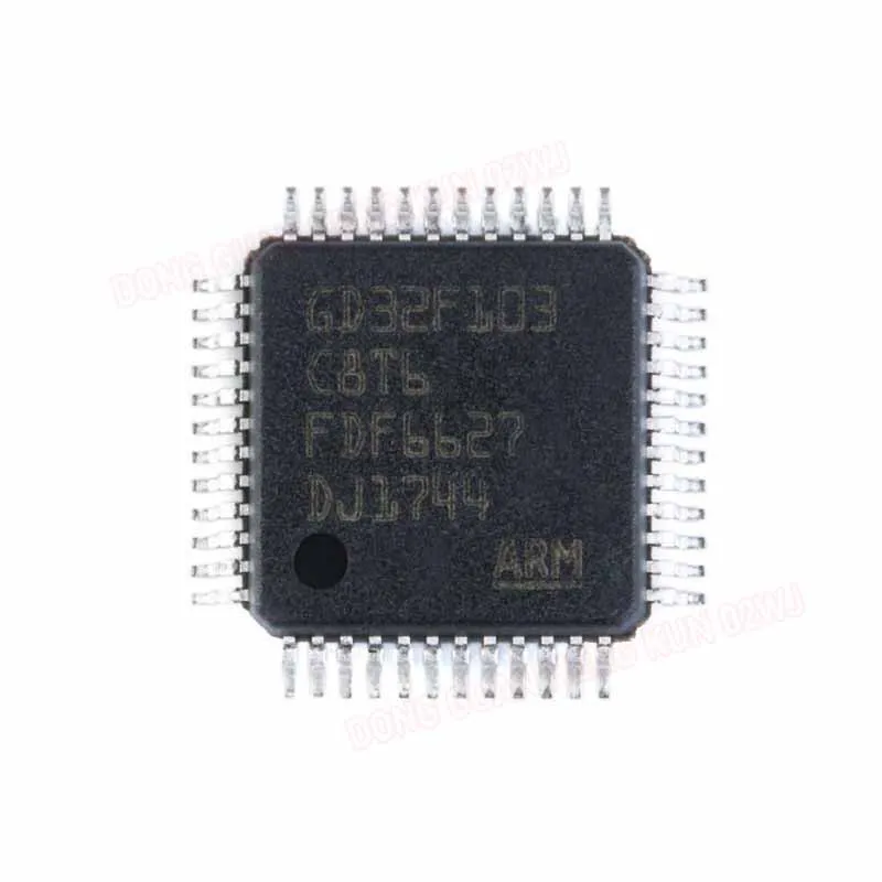 1GB 32-bitu Mikrokontrolleru Mikroshēmu GD32F103C8T6 GD32F103CBT6 Flash ATMIŅA: 20KB 32-bitu Mikrokontrolleru Mikroshēmu Elektronisko Komponentu