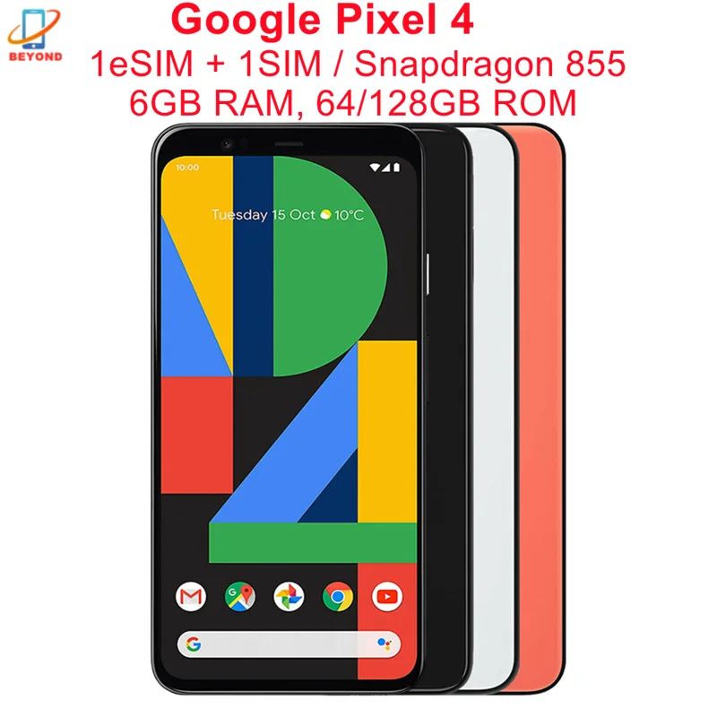 Google Pikseļu 4 Pixel4 6GB RAM 64/128GB ROM 5.7