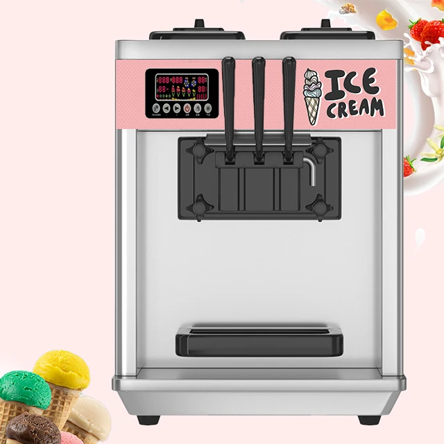 Softy saldējums roll mašīna mini AUTO darbvirsmas portatīvais mobilais saldēti displejs automāts, saldējuma mašīna
