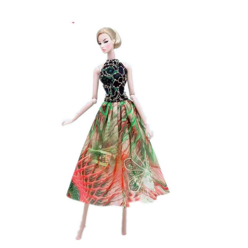 1/6 Classic Bohēmijas Stila Kleita Barbie Lelle Drēbes Princese Apģērbs Bez Piedurknēm Krekls Top Svārki 11.5