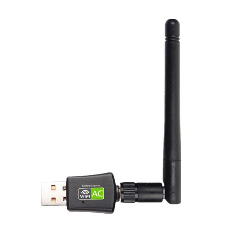 USB Wifi Adapteri 600Mbps Dual Band 2.4 G 5Ghz Antenu Wifi Adapteri USB Lan Ethernet DATORA AC Wifi Uztvērējs