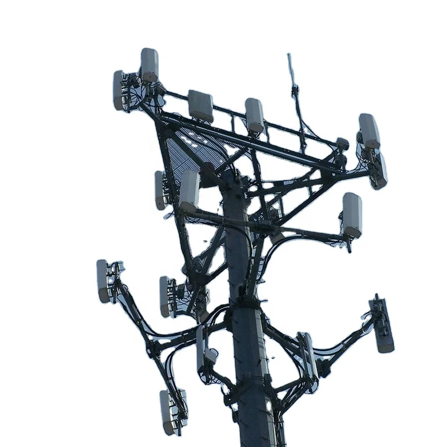 30M 40M Cinkota Telekomunikāciju panel antenas, trauku antenas stiprinājums Cauruļveida Masta Pole Mono pole Tornis