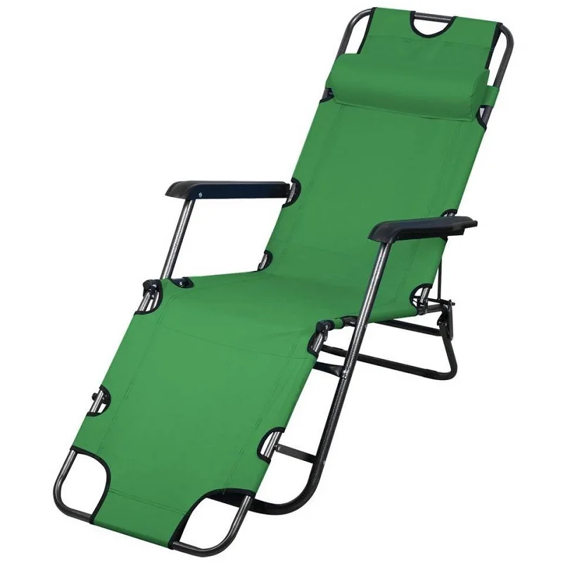 Patio Salokāmo Recliner Atpūtas Krēsls Kariete (Zaļš)