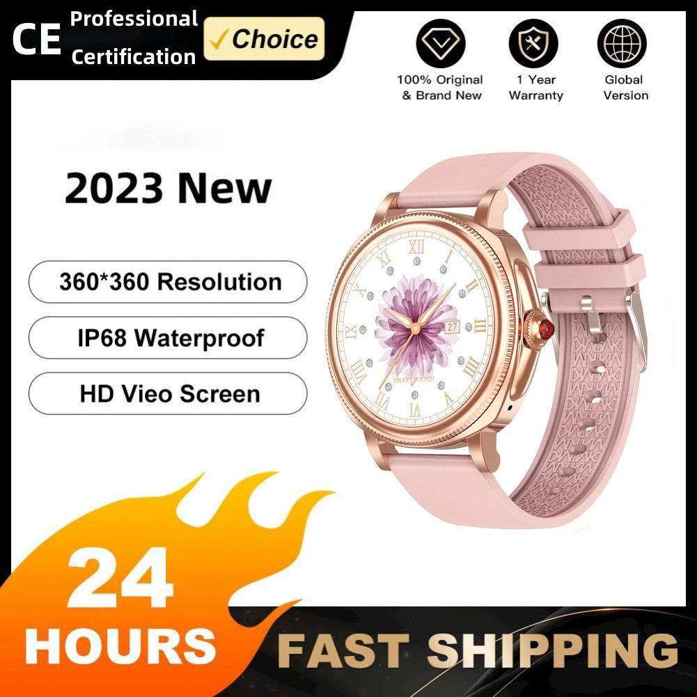 JAUNO Sieviešu Modes Sakausējuma Smartwatch ZL60 1.09 collu Dāmas Luxury Smart rokas Pulkstenis Fitnesa Sporta Ūdensizturīgs elektroniskais Pulkstenis Skatīties