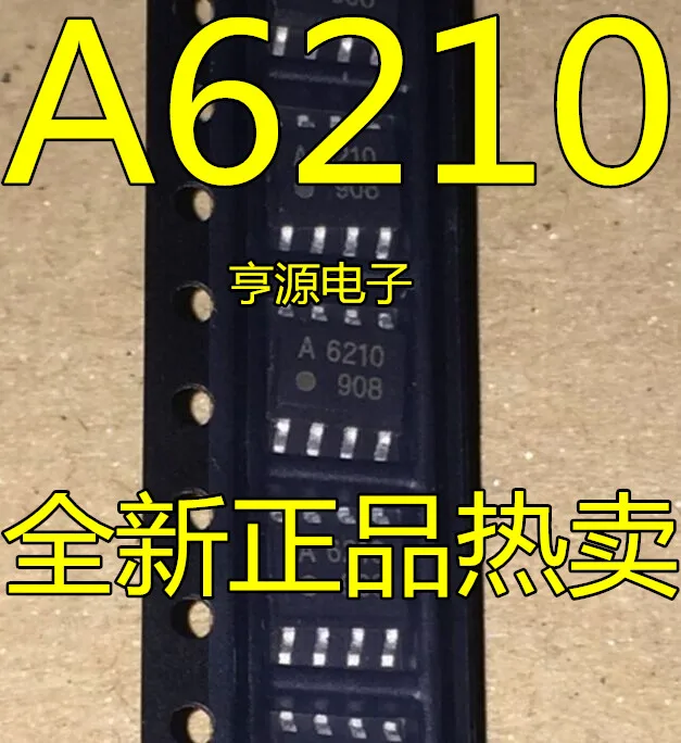 5gab oriģinālu jaunu A6210 A6210V SOP8 ACSL-6210 SOP8 ātrgaitas optocoupler chip