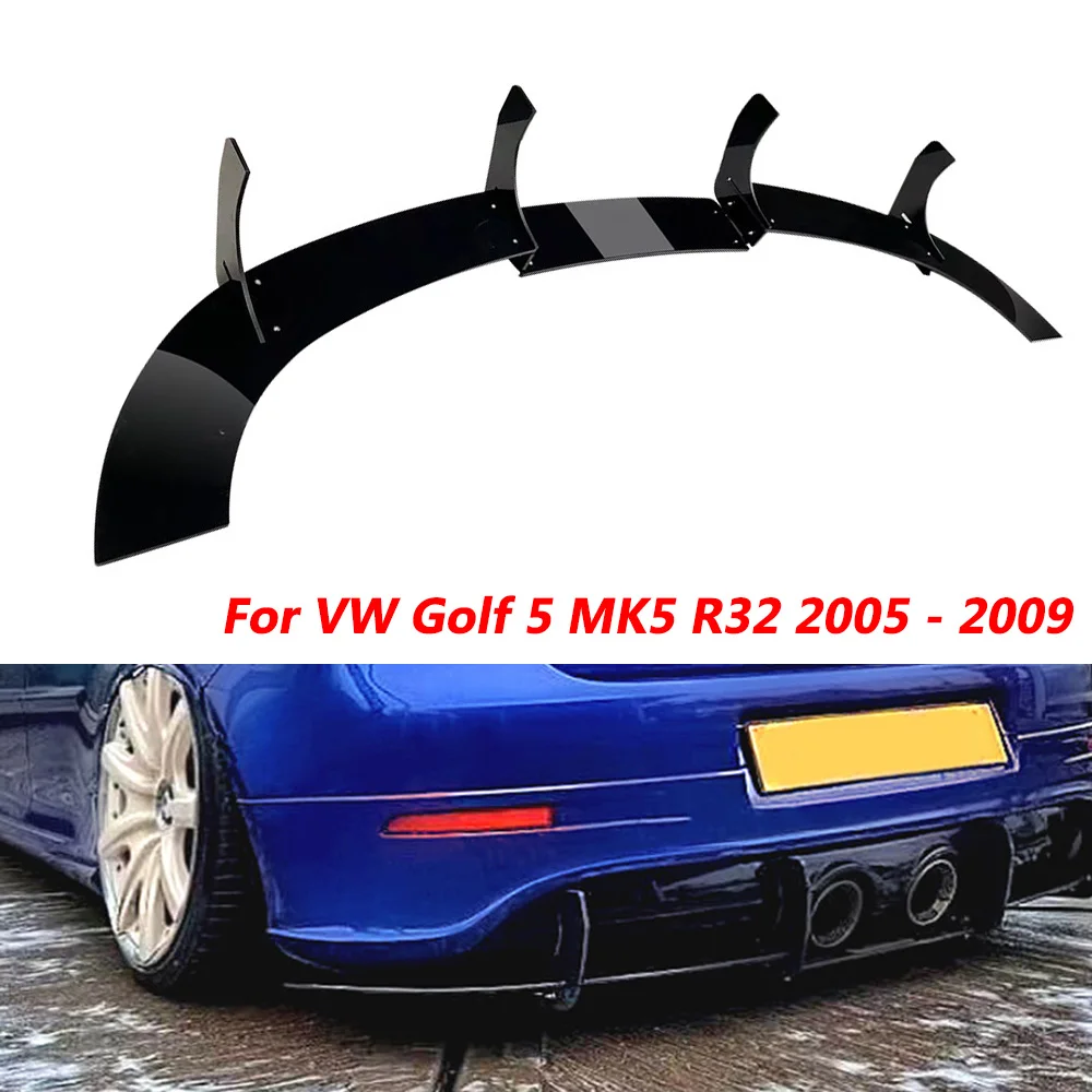 VW Golf 5 Golf MK5 R32 Asti Lūpu Spoilers Gaisa Nazis Aizmugures Buferi ar Oglekļa Šķiedras Difuzoru Spoileris Lūpa Bagāžnieka Ārējie